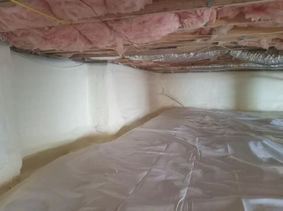 Crawl space encapsulation with closed-cell spray foam for Attic Insulation in East Renton Highlands